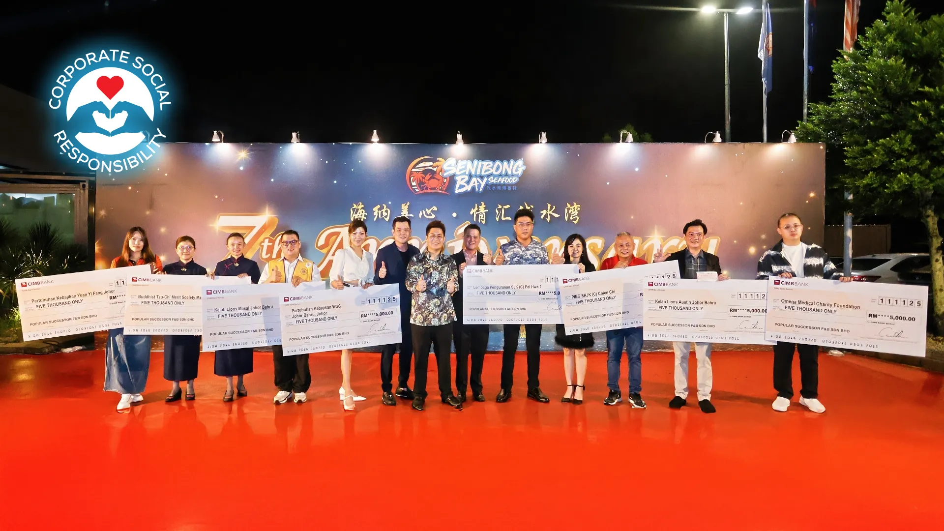 Senibong Bay Seafood Restaurant CSR activities