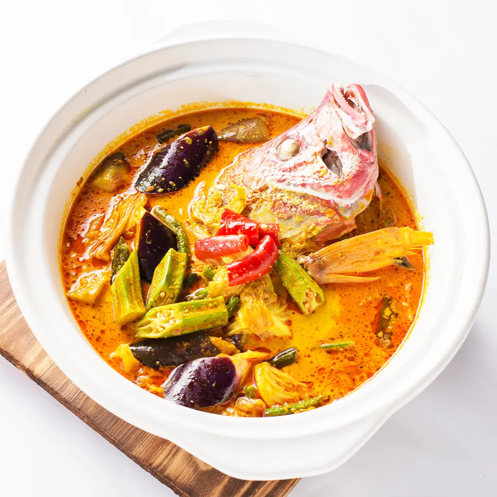 Curry Fish Head (Red Snapper) - 咖喱鱼头 (红鸡鱼)