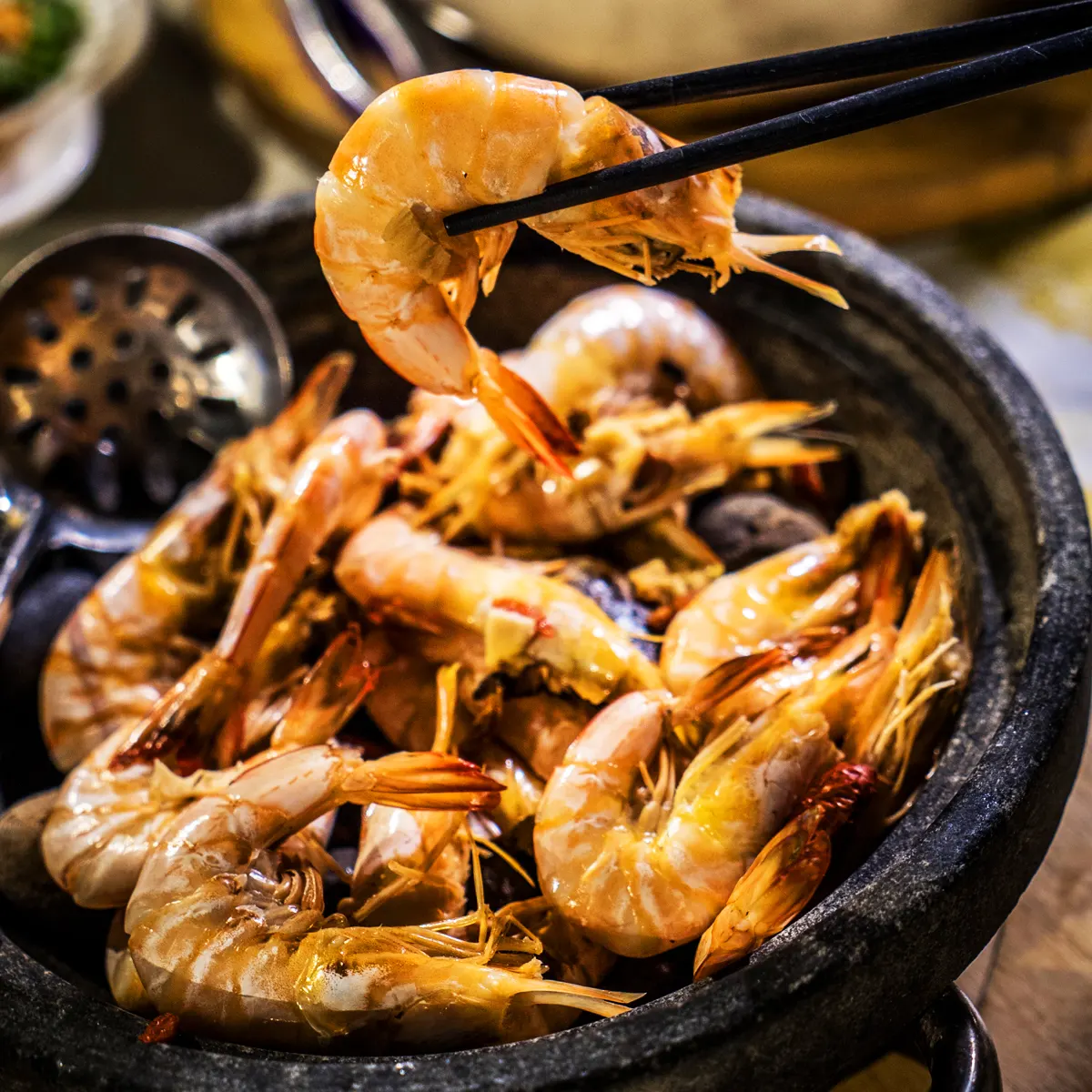 Herbal Sauna Prawn - Senibong Bay Seafood